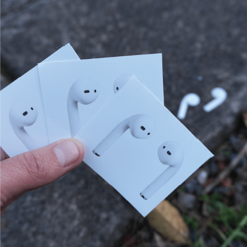 Air Pod / Earphones - Sticker Prank (3 Pack)