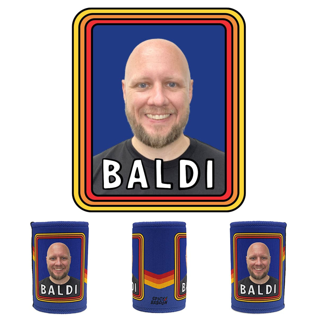 Baldi 👨🏻🦲✂️ – Personalised Stubby Holder