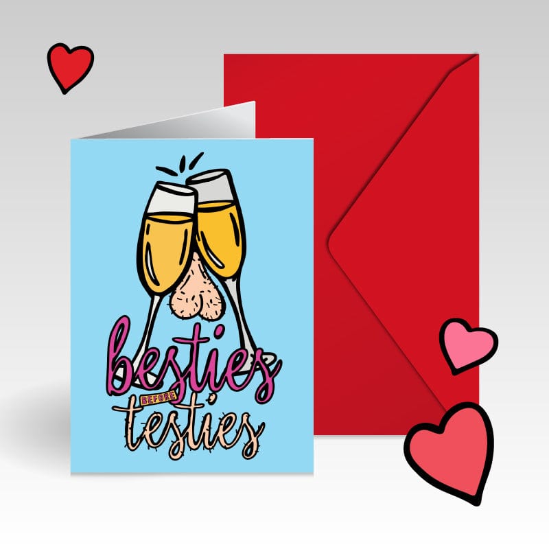 Besties Before Testies ๐ญ๐ฅฐ - V-Day Card