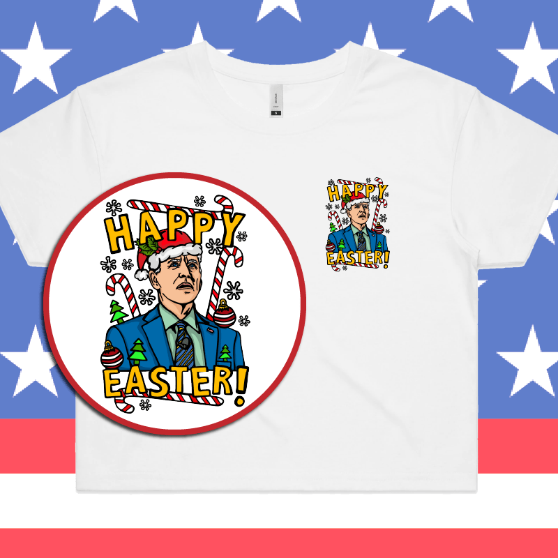 Biden Christmas 👨🦳🥚 - Women's Crop Top