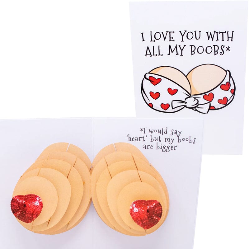 Boob Love ๐ฉท๐- 3D Inappropriate Greeting Card