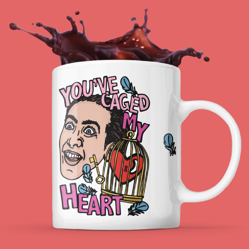 Caged My Heart ๐จโฃ๏ธ โ Coffee Mug
