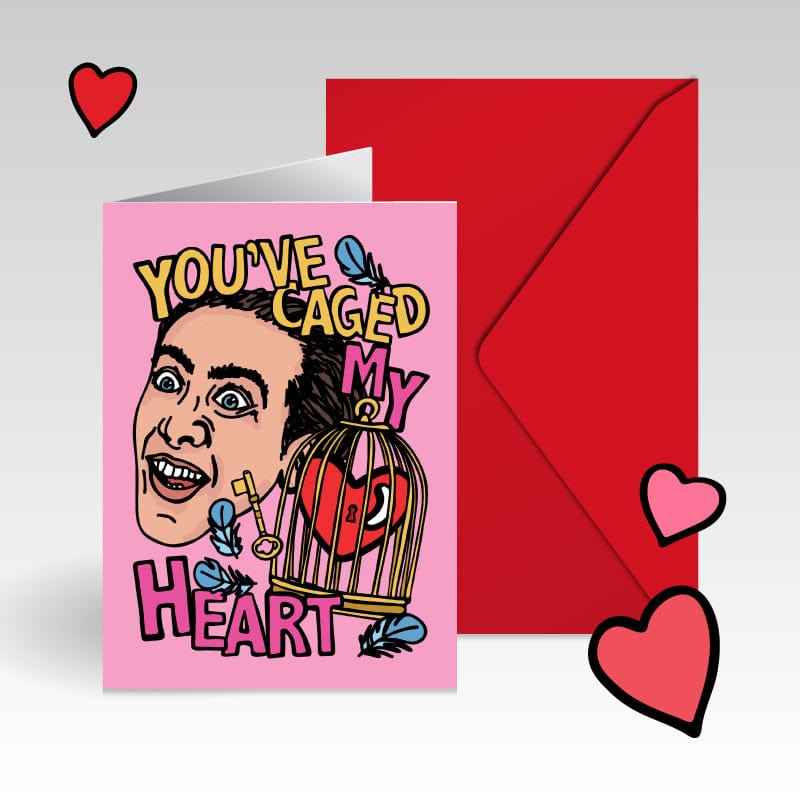 Caged My Heart ๐จโฃ๏ธ - V-Day Card