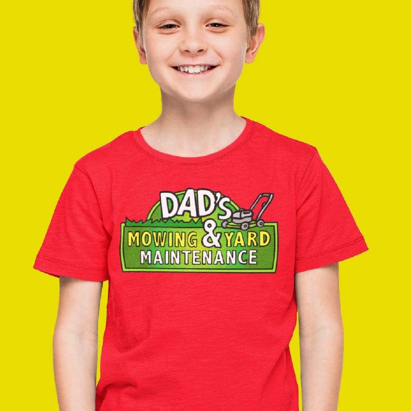 Dad’s Mowing Company 👍 - Youth T Shirt
