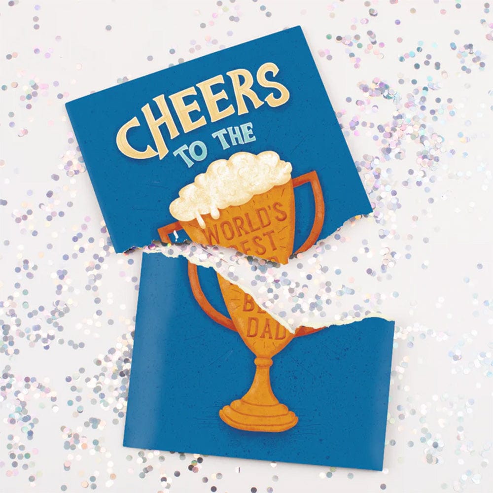 Endless 99 Bottles Father's Day Card 👨👦🔊 - Joker Greeting Prank Card (Glitter + Sound)