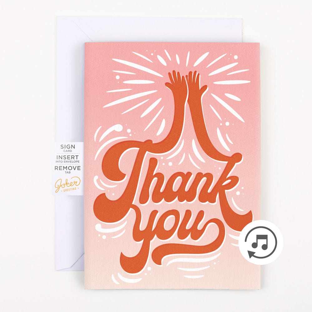 Endless High-Pitched Thank You 🍦🔊 - Joker Greeting Prank Card (Glitter + Sound)