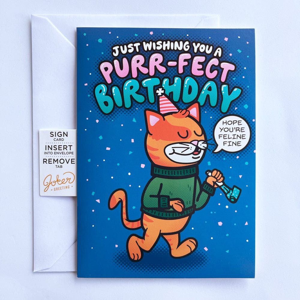 Endless Meowy Birthday ๐ฑ๐๐ - Joker Greeting Prank Card (Glitter + Sound)