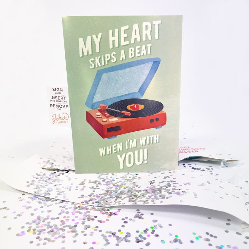 Endless Never Gonna Give You Up Valentines ❤️🔊 - Joker Greeting Prank Card (Glitter + Sound)