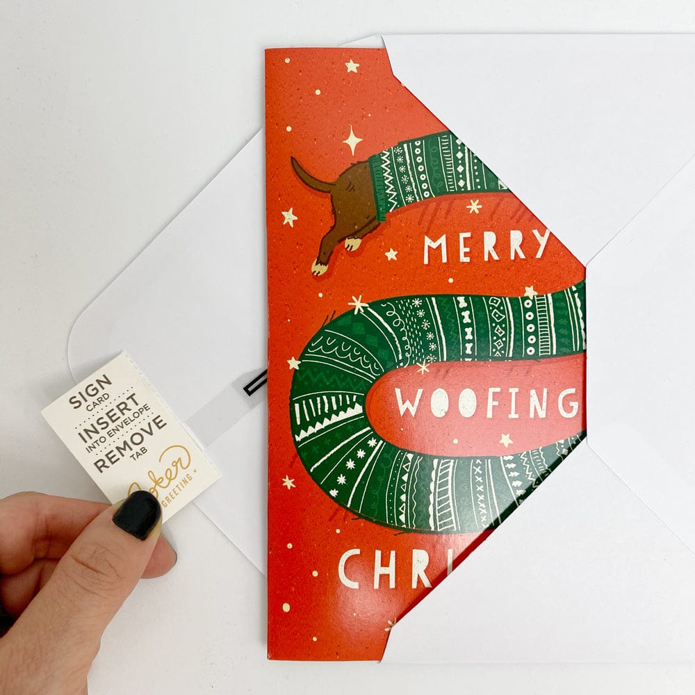 Endless Woofing Christmas 🐱🎄🔊 - Joker Greeting Prank Card (Glitter + Sound)