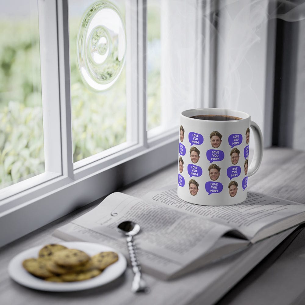 Face Love you mum - Personalised Coffee Mug
