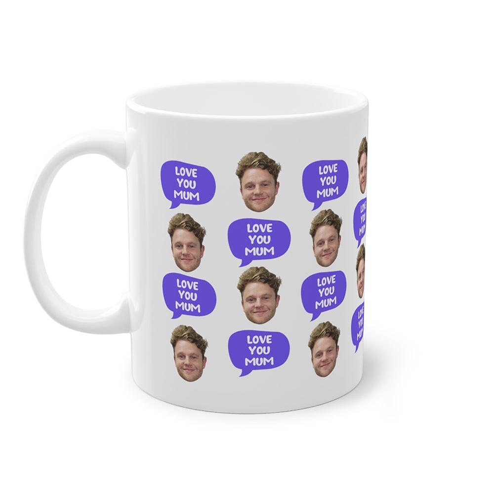 Face Love you mum - Personalised Coffee Mug