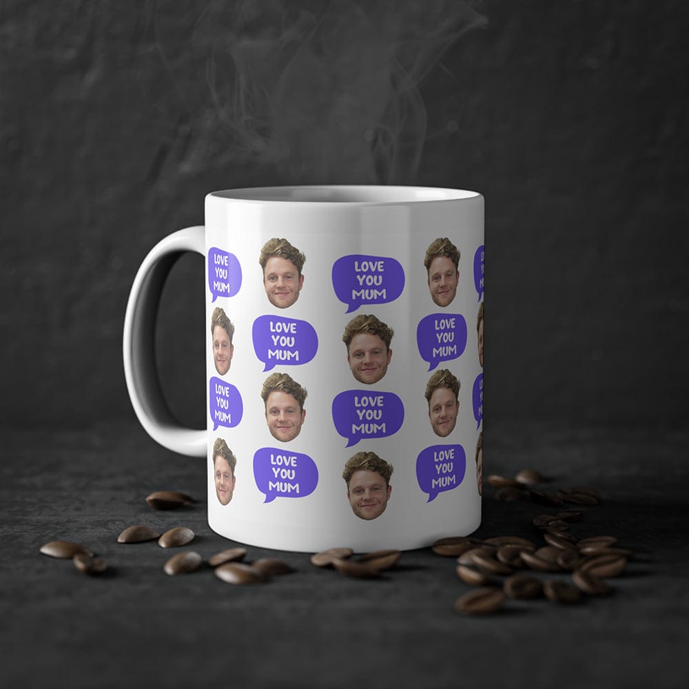 Face Love you mum - Personalised Coffee Mug