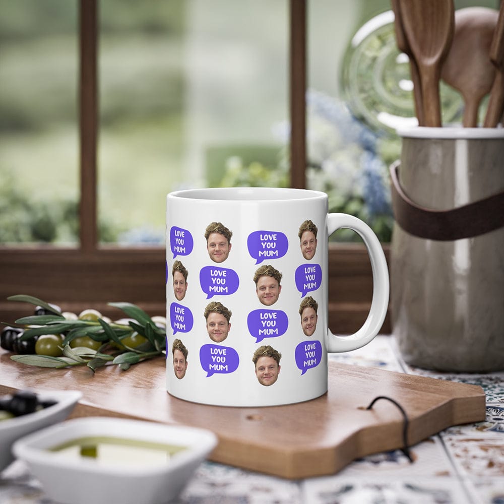 Face Love you mum - Personalised Coffee Mug