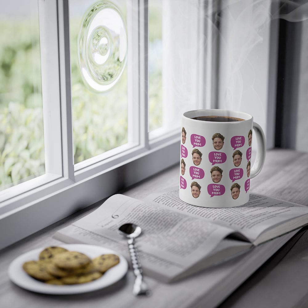 Face Love you mum - Personalised Coffee Mug