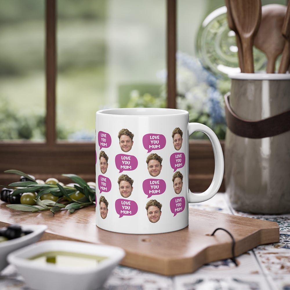 Face Love you mum - Personalised Coffee Mug