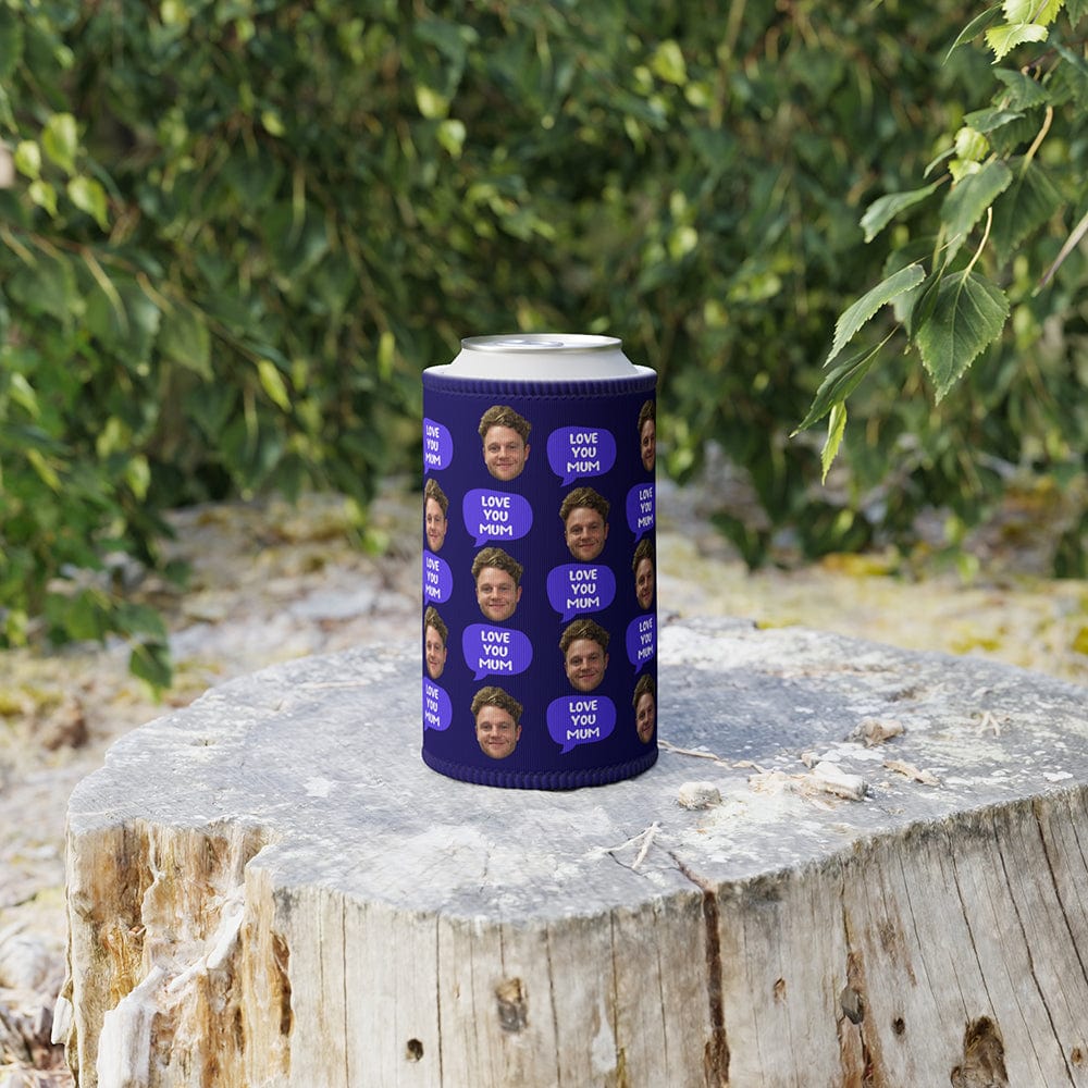Face love you mum - Personalised Stubby Holder