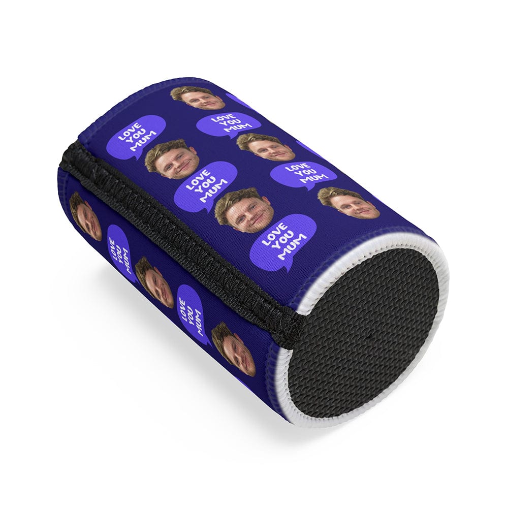 Face love you mum - Personalised Stubby Holder