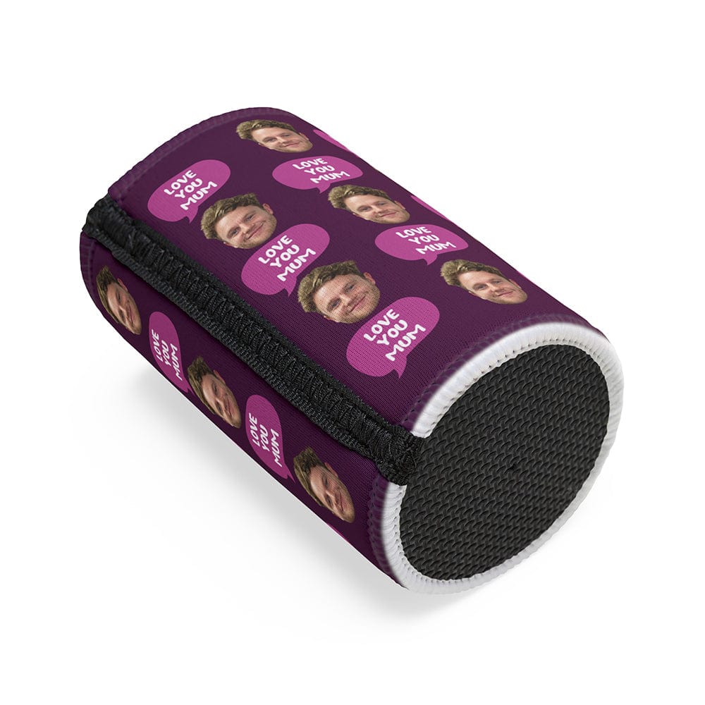 Face love you mum - Personalised Stubby Holder
