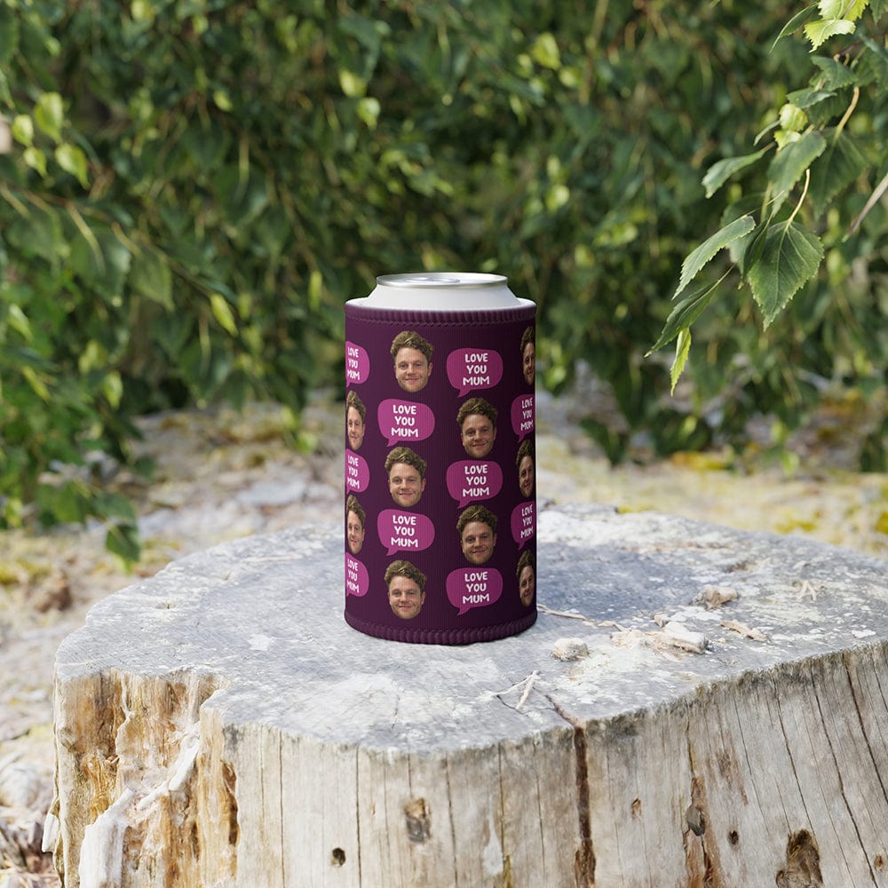 Face love you mum - Personalised Stubby Holder