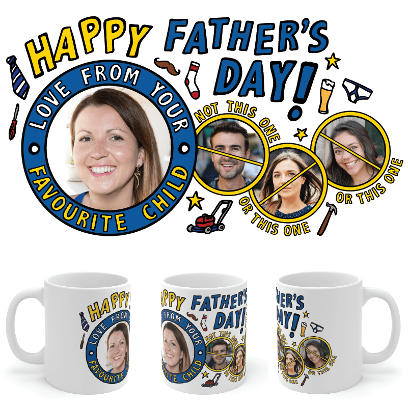 Favourite Child Father's Day 🏆 - Personalised Coffee Mug