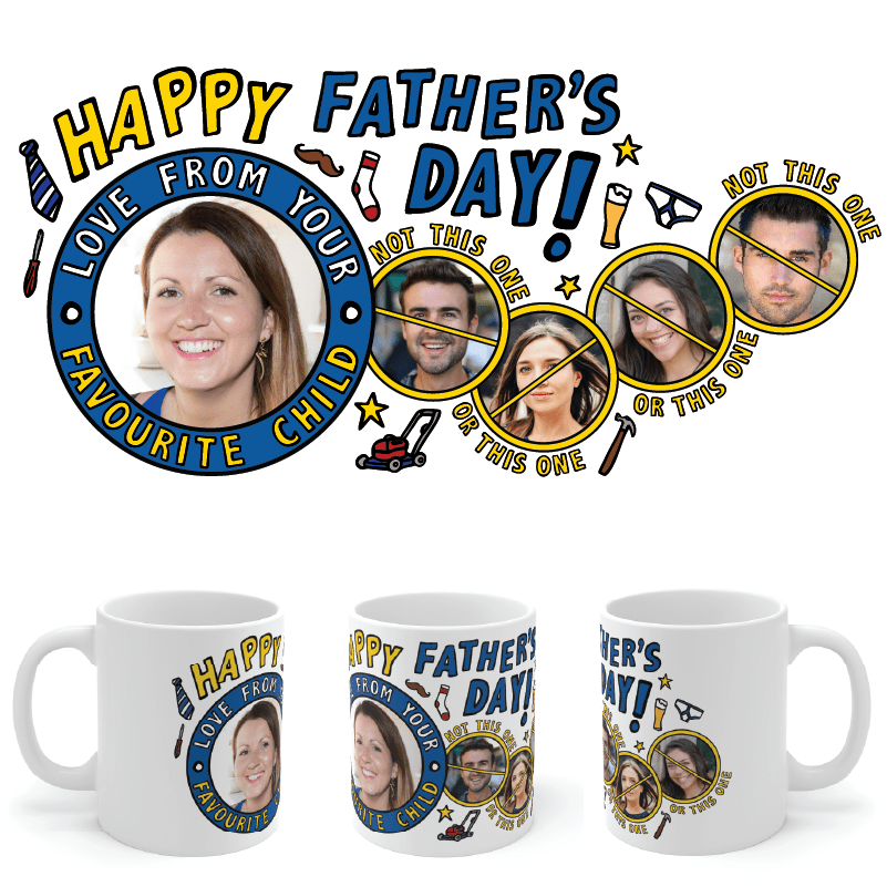 Favourite Child Father's Day 🏆 - Personalised Coffee Mug