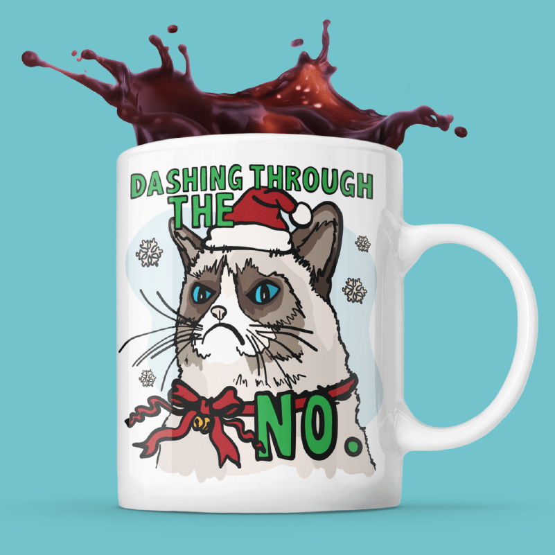 Grumpy Cat Christmas 😾🎄 - Coffee Mug