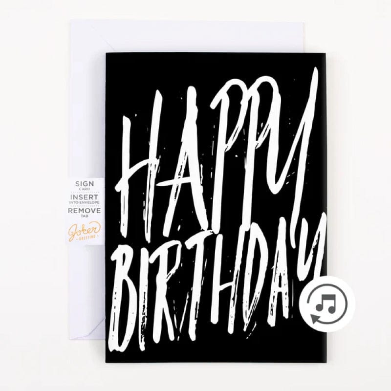 Happy Birthday Screamer 😱🔊 - Joker Greeting Prank Card (Glitter + Sound)