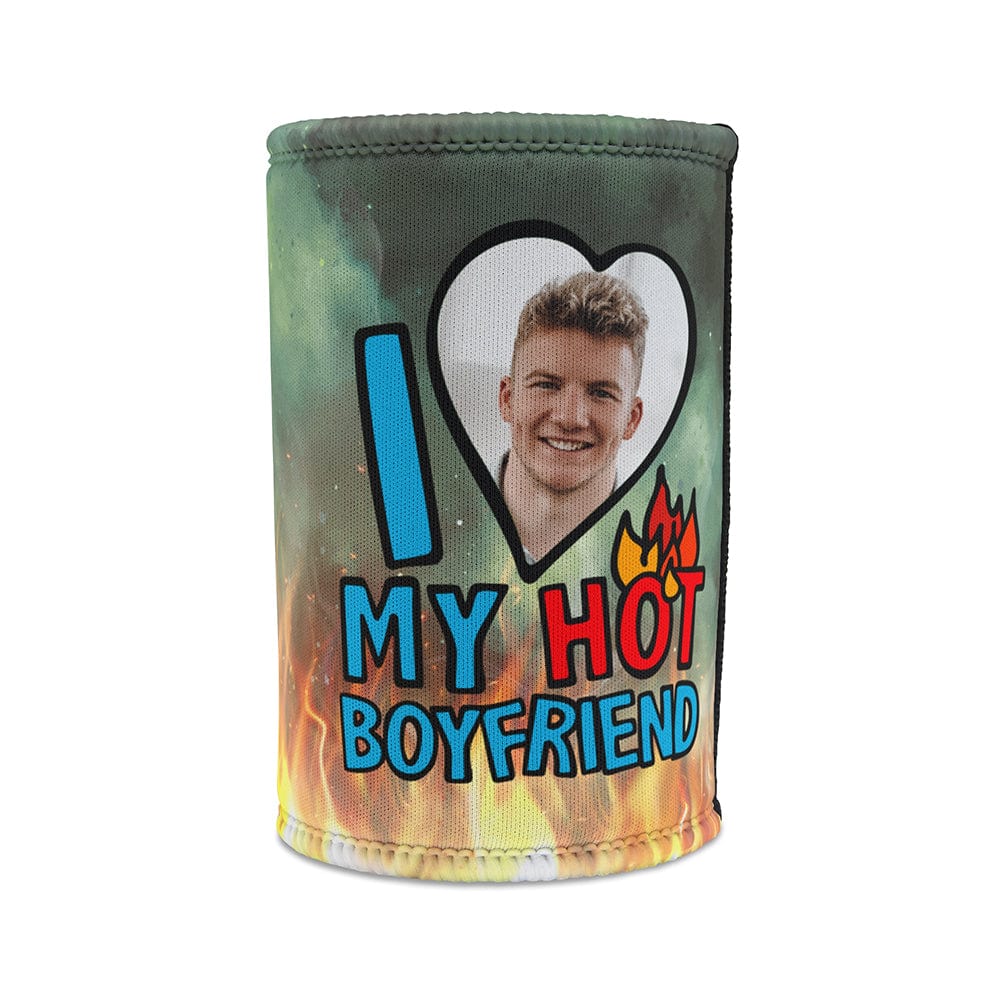 I Love My Hot Boyfriend ❤️🔥 - Personalised Stubby Holder