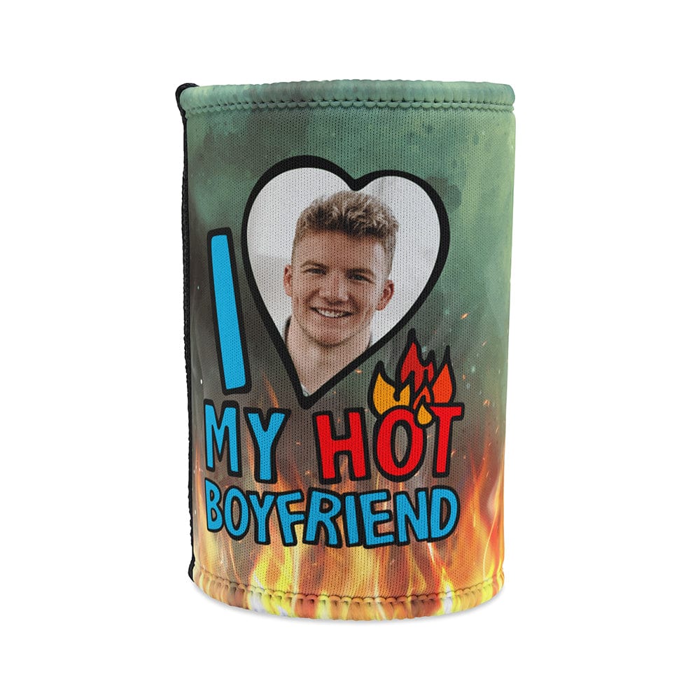 I Love My Hot Boyfriend ❤️🔥 - Personalised Stubby Holder