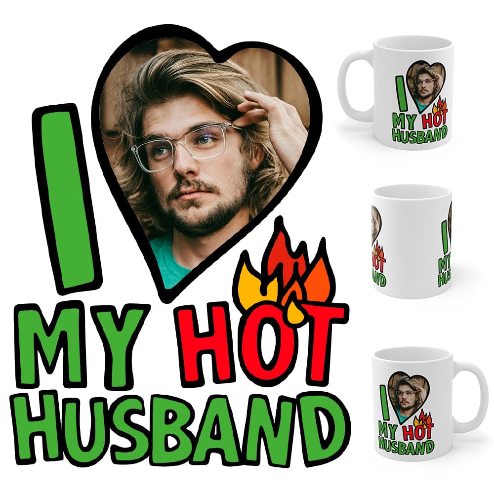 I Love My Hot Husband ❤️🔥 - Personalised Coffee Mug