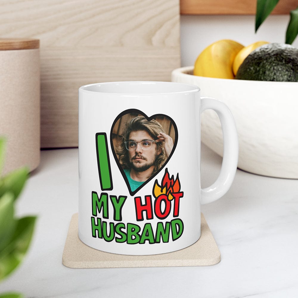 I Love My Hot Husband ❤️🔥 - Personalised Coffee Mug