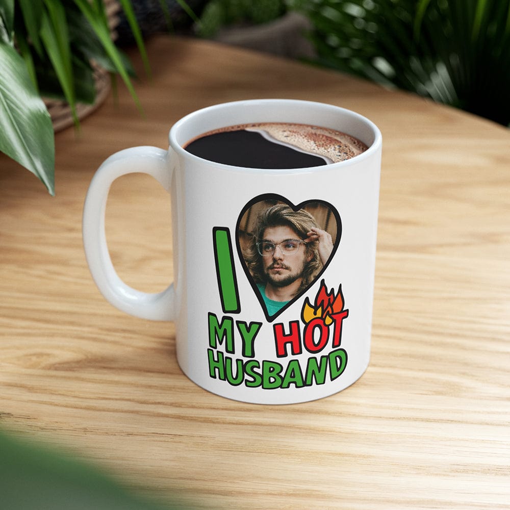 I Love My Hot Husband ❤️🔥 - Personalised Coffee Mug