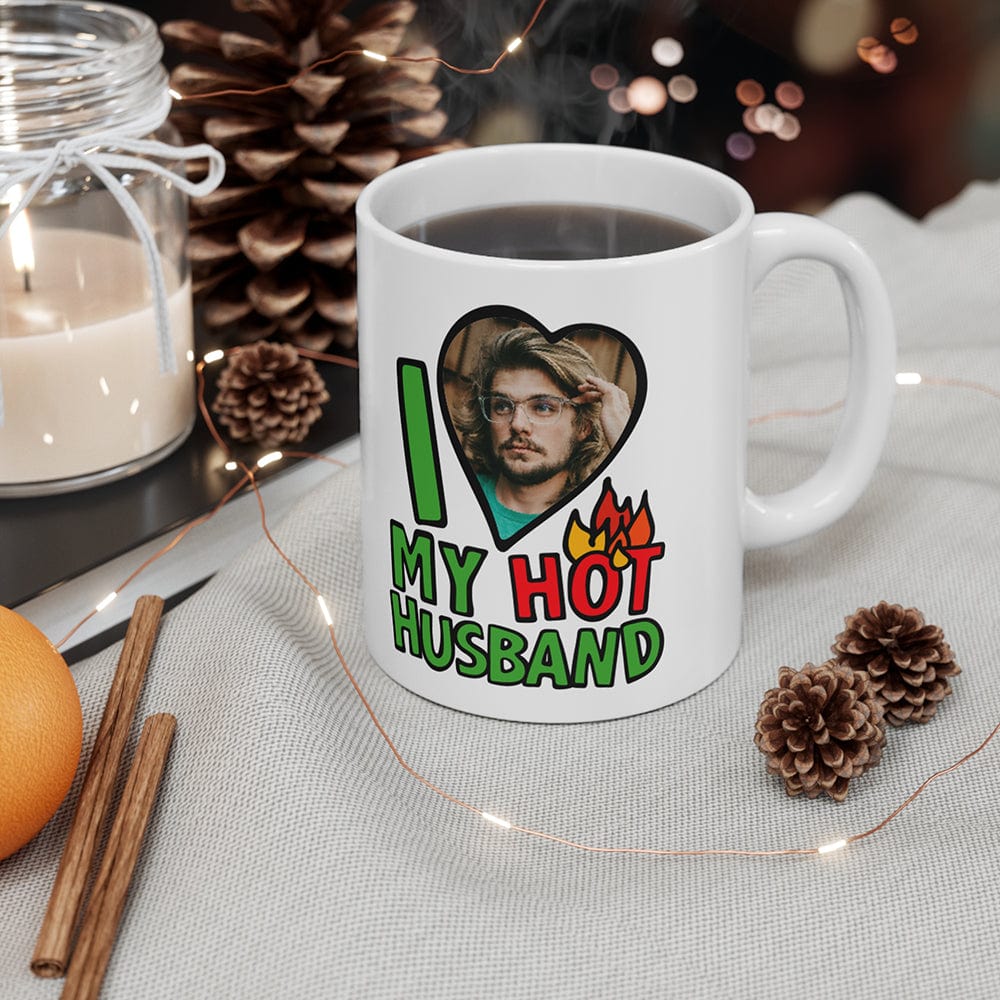 I Love My Hot Husband ❤️🔥 - Personalised Coffee Mug