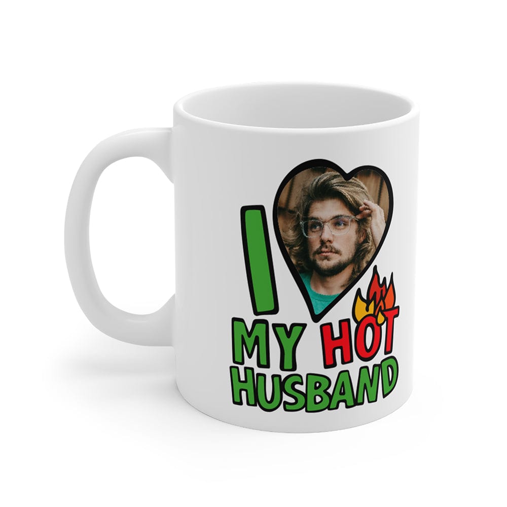 I Love My Hot Husband ❤️🔥 - Personalised Coffee Mug