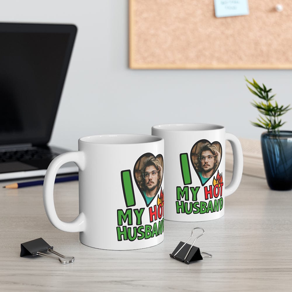 I Love My Hot Husband ❤️🔥 - Personalised Coffee Mug