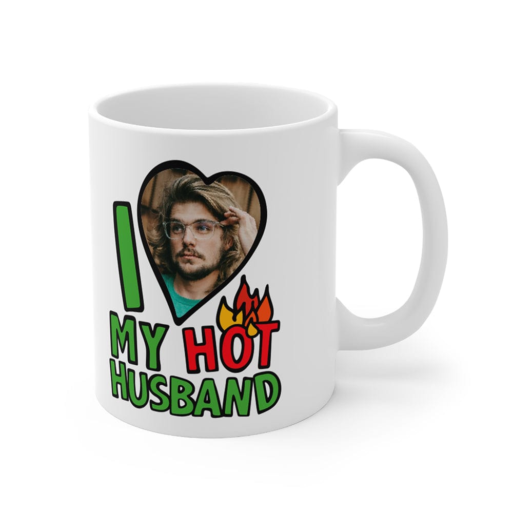 I Love My Hot Husband ❤️🔥 - Personalised Coffee Mug