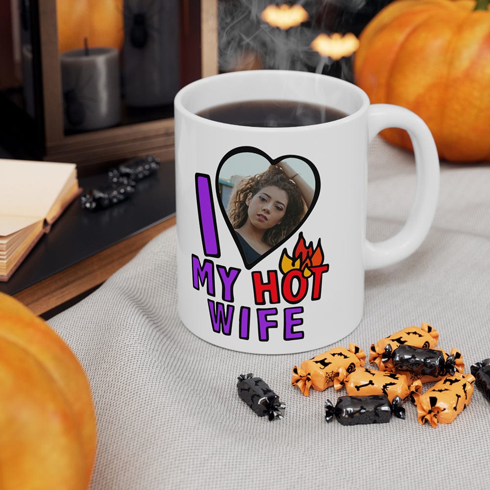 I Love My Hot Wife ❤️🔥 - Personalised Coffee Mug