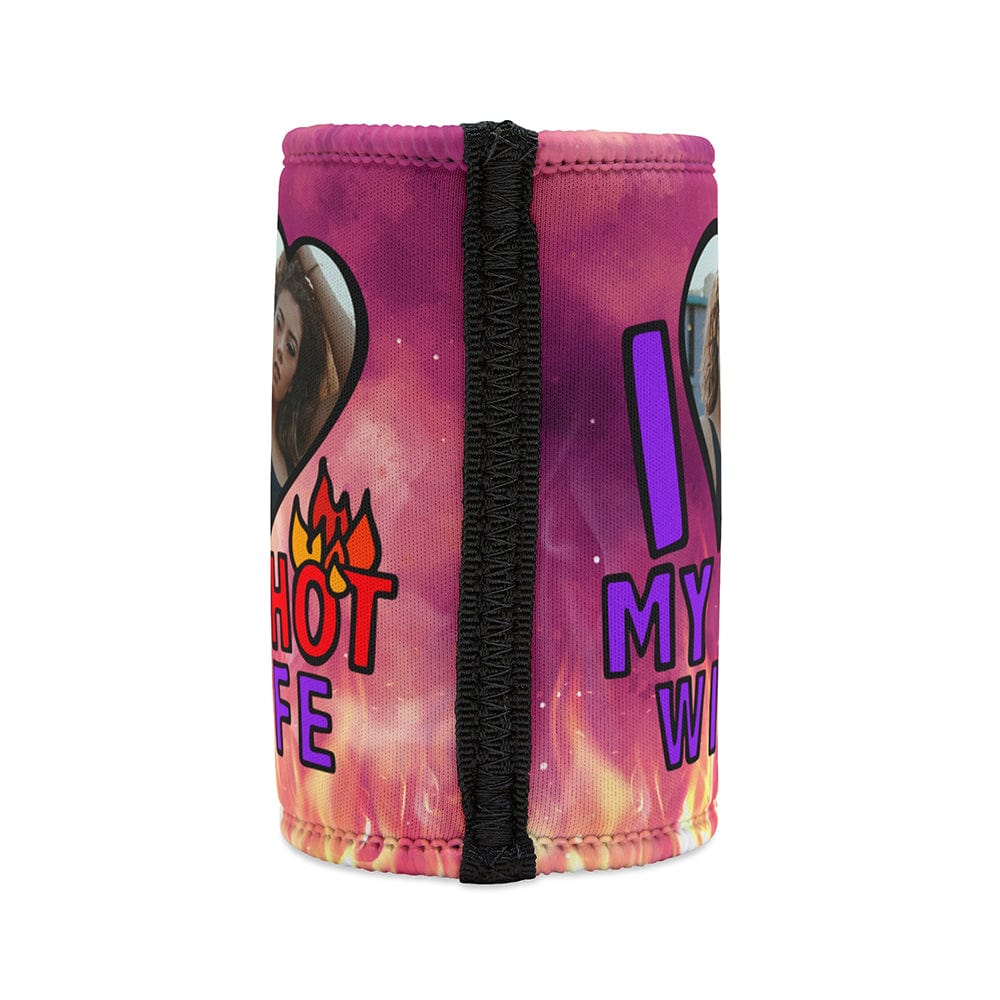I Love My Hot Wife ❤️🔥 - Personalised Stubby Holder