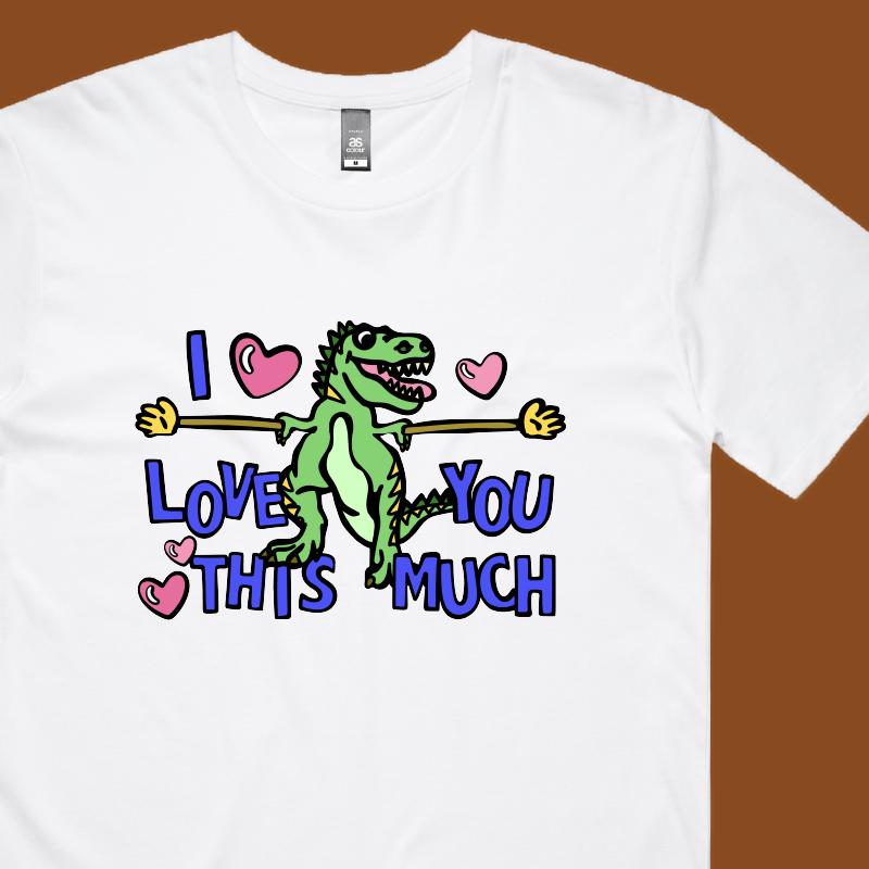 Love You This Much 🦕📏 – Men's T Shirt