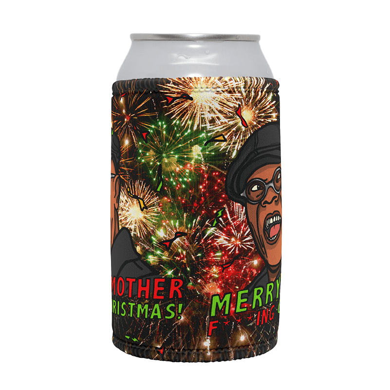 Merry Mother F**** Christmas 👨🏾🦲🎄- Stubby Holder