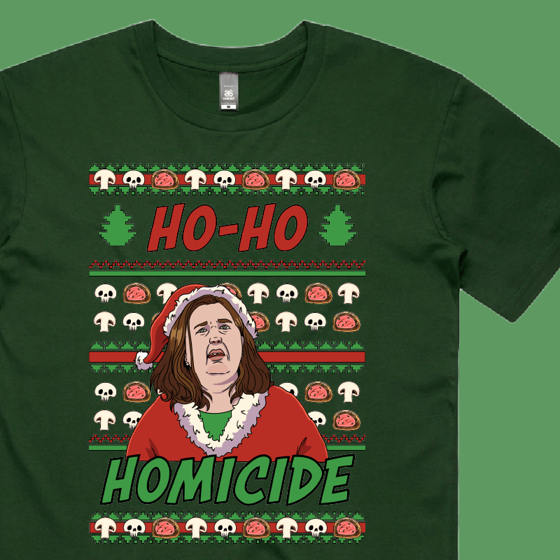 Merry Mushroom Lady 🍄🟫🎄 - Men's T Shirt