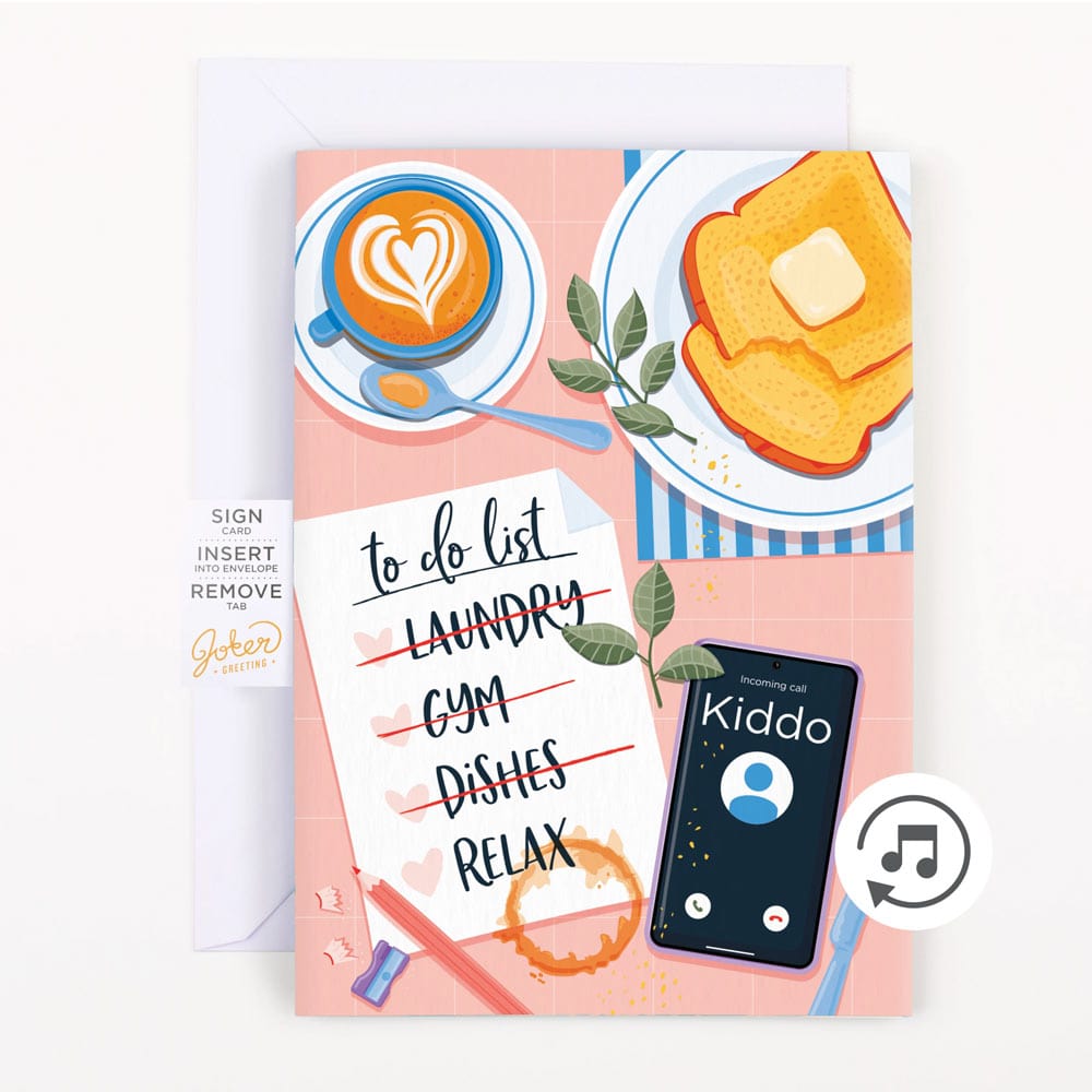 Mother's Day Endless Mum, Mum, Mum đ - Joker Greeting Prank Card (Glitter + Sound)