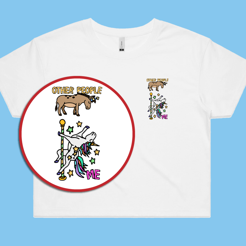 Not Like The Others 🐴🦄 – Women's Crop Top