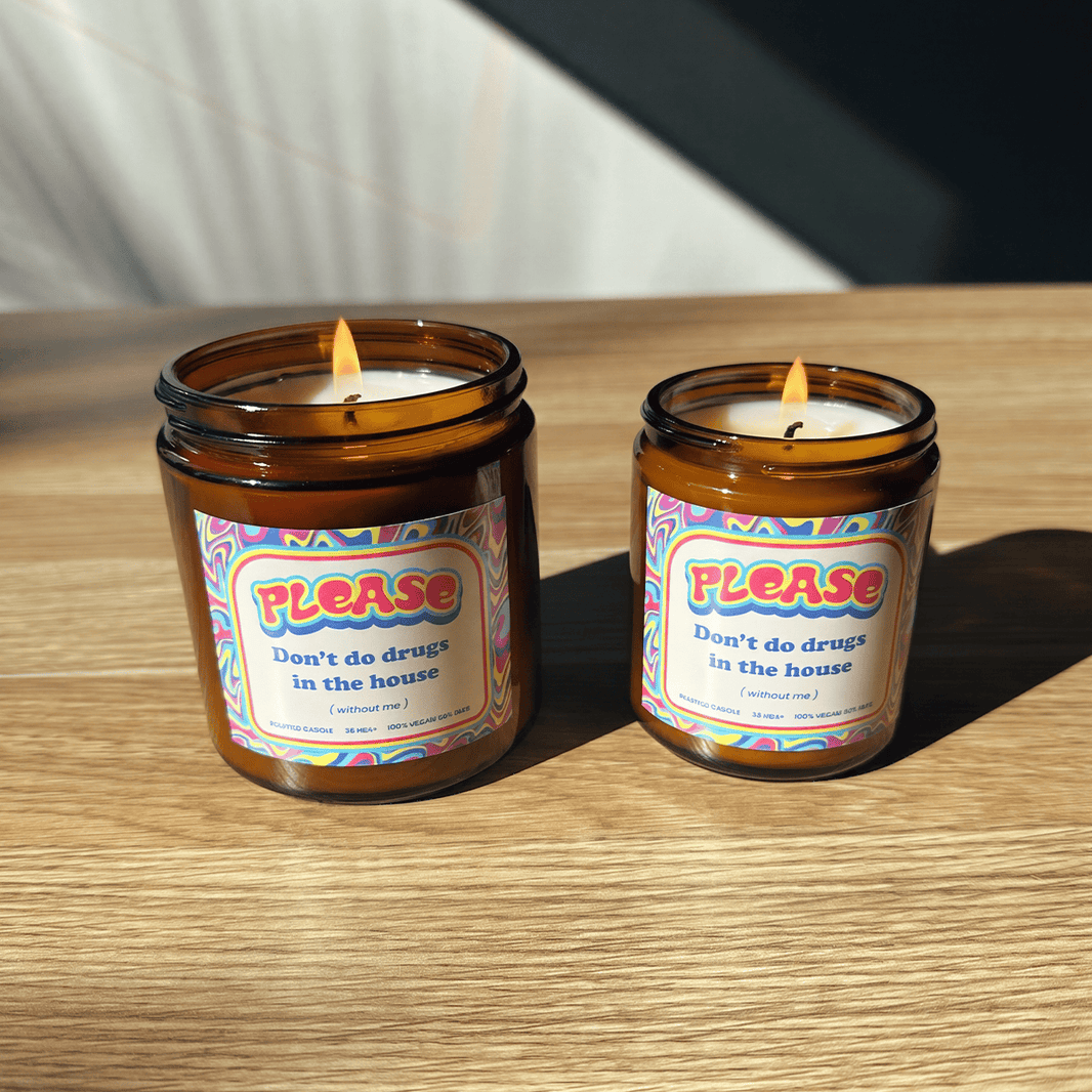 Please Don't Do Fun (without me) ๐- Scented Candle