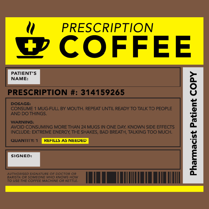 Prescription Coffee ☕🖊️ – Coffee Mug