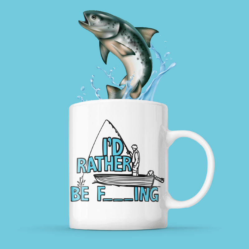 Rather Be Fishing 🐟🍆 - Coffee Mug