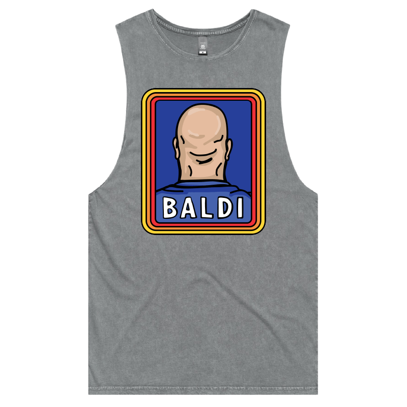 S / Ash / Large Front Design Baldi ๐จ๐ปโ๐ฆฒโ๏ธ โ Tank