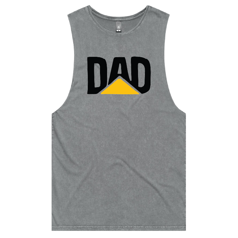 S / Ash / Large Front Design CAT Dad ๐ง๐ - Tank