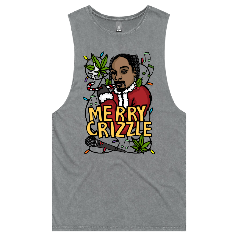 S / Ash / Large Front Design Snoop Crizzle ๐ฅ๐ - Tank