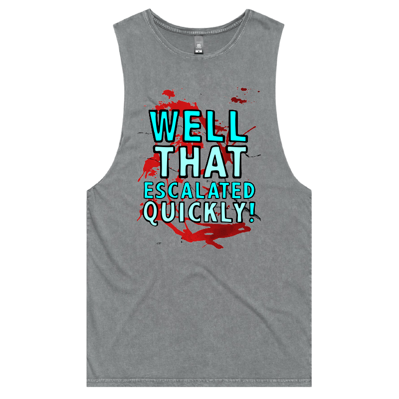 S / Ash / Large Front Design That Escalated Quickly ๐คฌ๐ฌ โ Tank